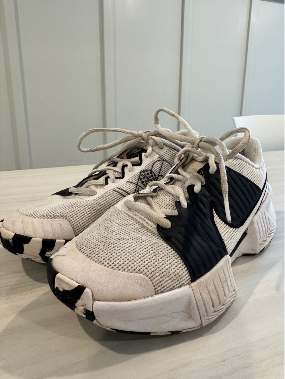 Nike Zoom Challenge Women's Pickleball Court Shoes White Black Size 6.5